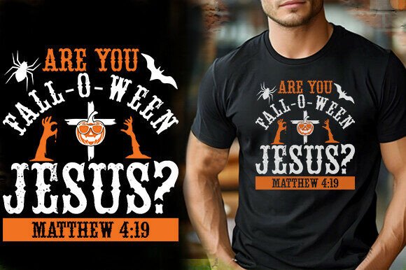 ARE YOU FALLOWEEN JESUS Vector T-Shirt Graphics