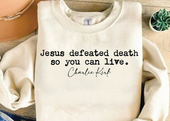 Charlie Kirk SVG PNG, Jesus Defeated SVG: Embroidery Use Notes