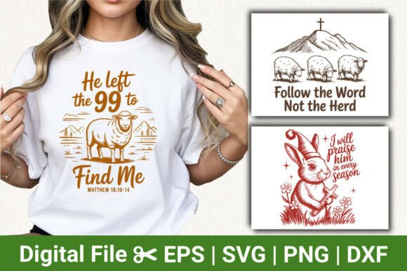 Christian Faith Bundle Sheep and Bunny