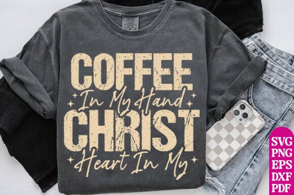 Christian Fall SVG Shirt Design, Coffee: Graphics for T-Shirt Designs
