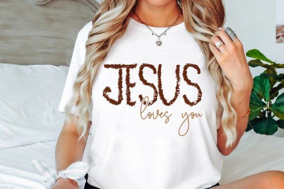 Christian PNG, Jesus Loves You SVG for T-Shirt Graphics