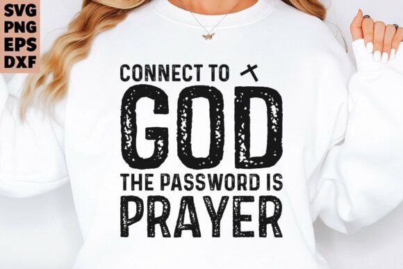 Christian Prayer SVG PNG Inspirational Graphics & T-Shirt Designs