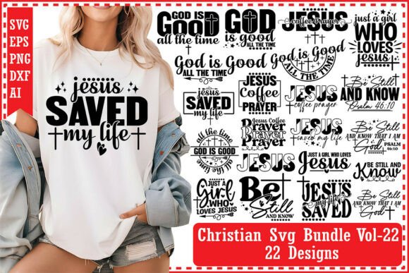 Christian Svg Bundle Vol-22: Graphics for T-Shirt Designs