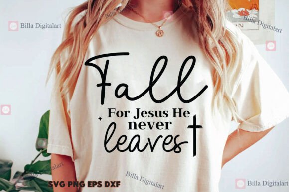 Fall for Jesus SVG PNG Christian Fall De