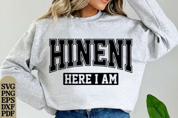 Here I Am: Christian Bible Verse Graphics for T-Shirt Designs