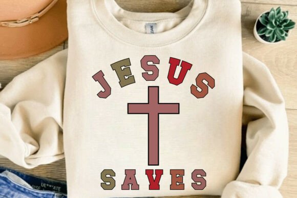Jesus Saves SVG: Faith Graphics for T-Shirt Designs