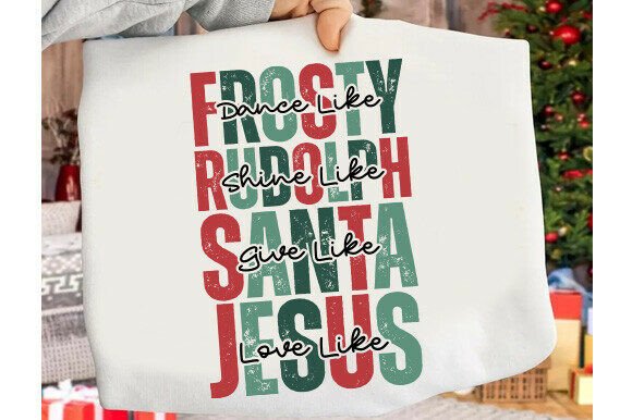 Jesus SVG, Jesus Christmas SVG for Graphics & T-Shirt Designs