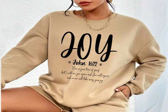 Joy John 16 22 Christian Quotes Svg Graphics & T-Shirt Designs