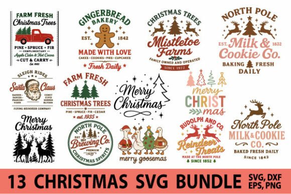 Retro Christmas Sign SVG Bundle: A Designer’s Review